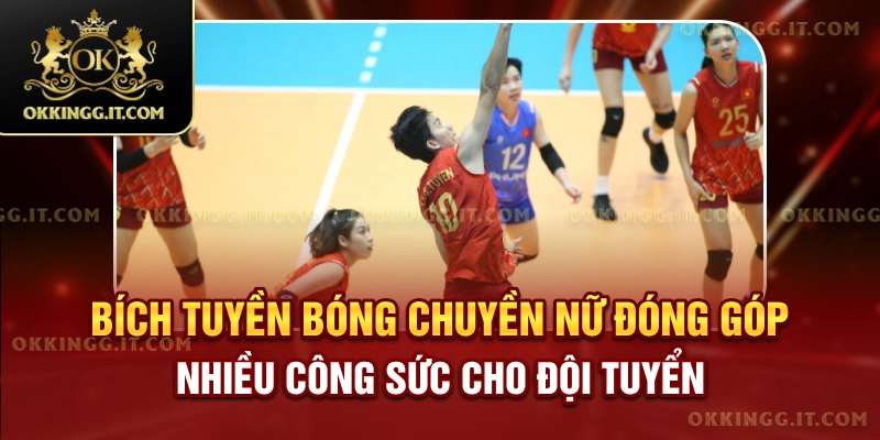 Bích Tuyền bóng chuyền nữ đóng góp nhiều công sức cho đội tuyển